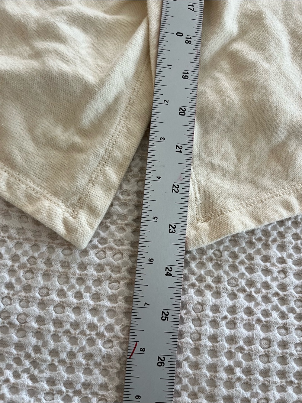 Pilcro Anthropologie Cream Twist-Front‎ Pullover sweatshirt - Picture 8 of 13